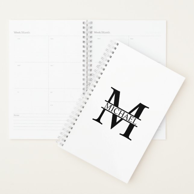 Personalized Monogram and Name Planner (Display)