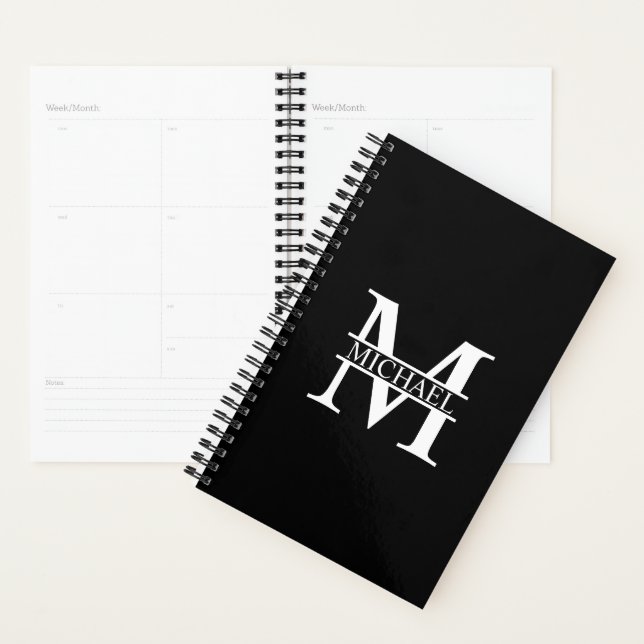 Personalized Monogram and Name Planner (Display)