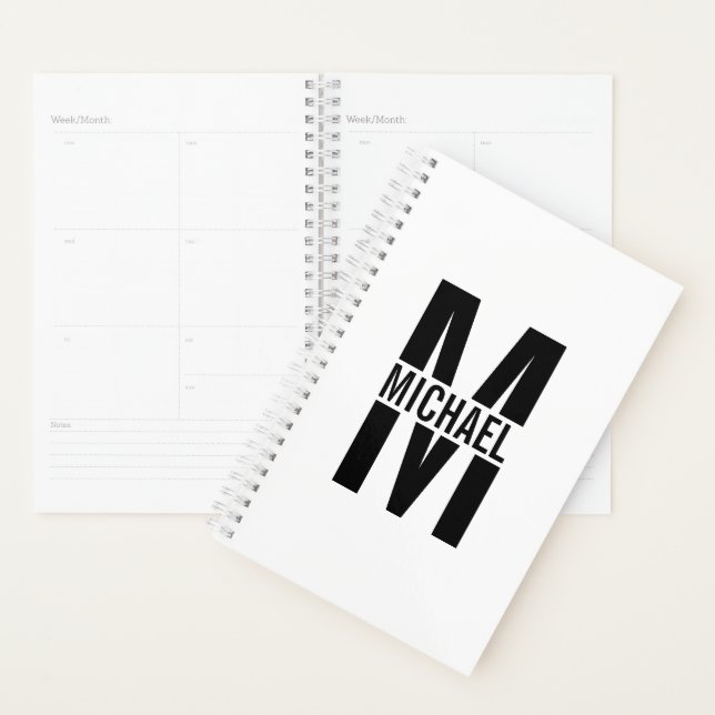 Personalized Monogram and Name Planner (Display)