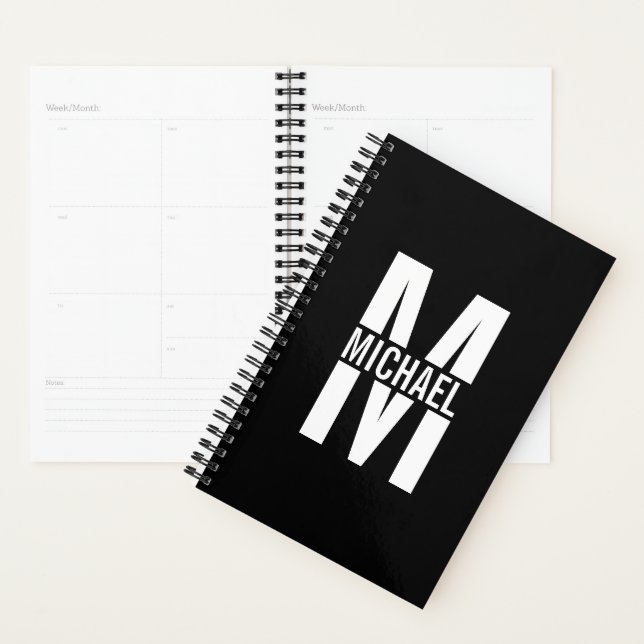 Personalized Monogram and Name Planner (Display)