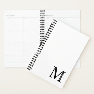 Personalized Monogram and Name Planner