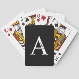 Personalized Monogram and Name Playing Cards