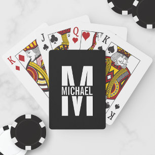 Personalized Monogram and Name Playing Cards