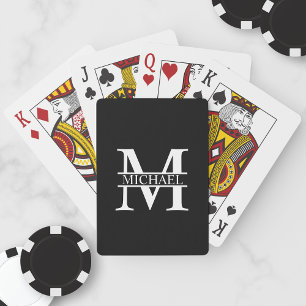 Personalized Monogram and Name Playing Cards