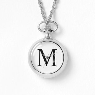 Personalized Monogram and Name Pocket Watch
