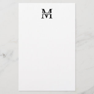 Personalized Monogram and Name Stationery