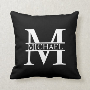 Personalized Monogram and Name Throw Pillow