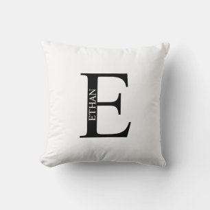 Personalized Monogram and Name Throw Pillow