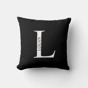 Personalized Monogram and Name Throw Pillow