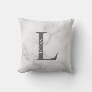 Personalized Monogram and Name Throw Pillow