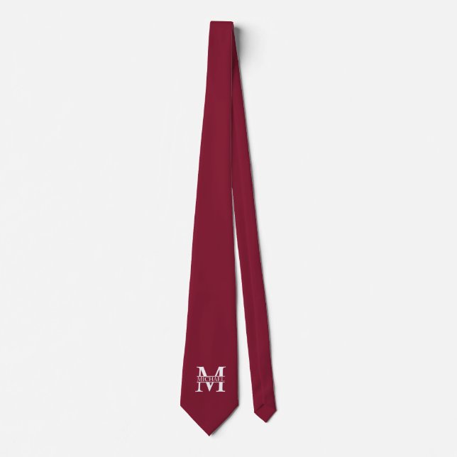 Personalized Monogram and Name Tie (Front)