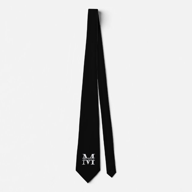 Personalized Monogram and Name Tie (Front)