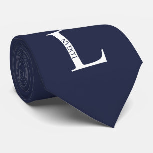 Personalized Monogram and Name Tie