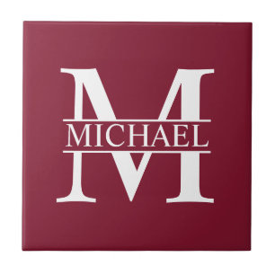 Personalized Monogram and Name Tile