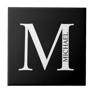 Personalized Monogram and Name Tile