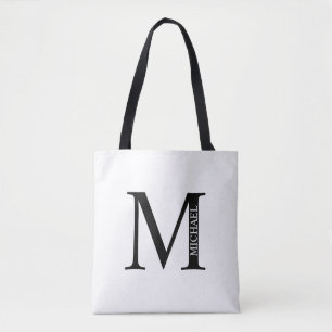 Personalized Monogram and Name Tote Bag