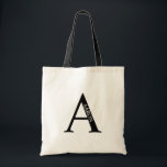 Personalized Monogram and Name Tote Bag<br><div class="desc">Personalized Monogram and Name Gift
features personalized monogram and name in classic serif font style.

Perfect for wedding,  holiday,  family reunion and for any special occasions.</div>
