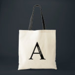 Personalized Monogram and Name Tote Bag<br><div class="desc">Personalized Monogram and Name Gift
features personalized monogram and name in classic serif font style.

Perfect for wedding,  holiday,  family reunion and for any special occasions.</div>