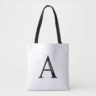 Personalized Monogram and Name Tote Bag