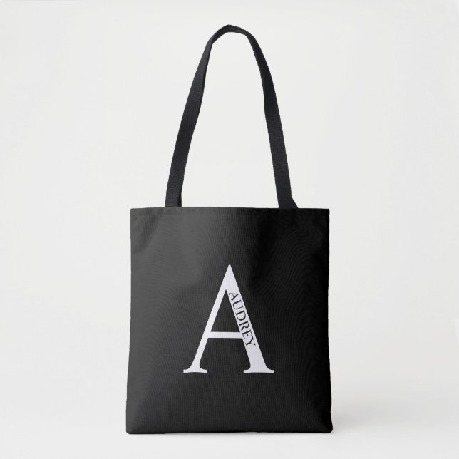 Personalized Monogram and Name Tote Bag (Front)