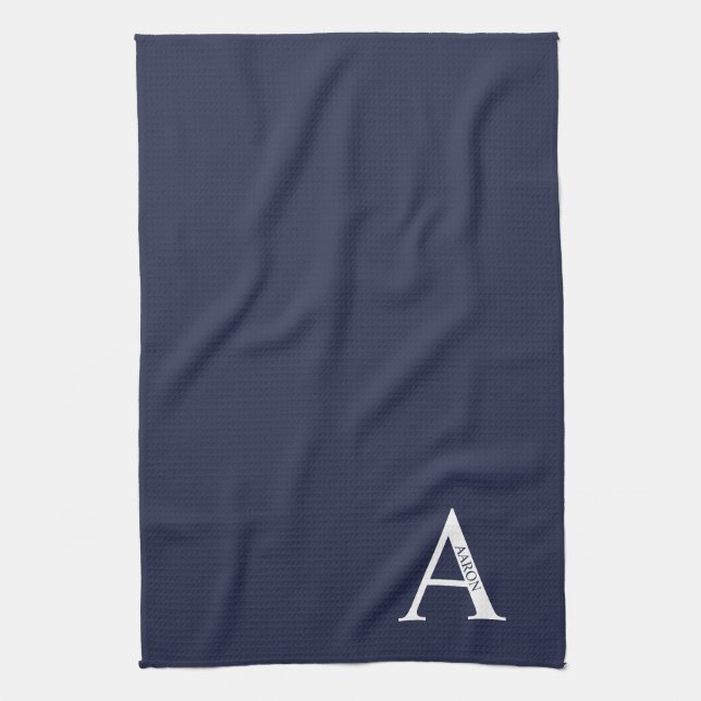 Personalized Monogram and Name Towel (Vertical)