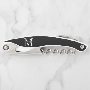 Personalized Monogram and Name Waiter's Corkscrew
