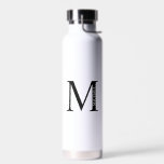 Personalized Monogram and Name Water Bottle<br><div class="desc">Personalized Monogram and Name Gift
features personalized monogram and name in classic serif font style.</div>