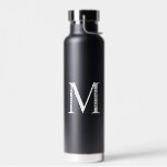 Personalized Monogram and Name Water Bottle<br><div class="desc">Personalized Monogram and Name Gift
features personalized monogram and name in classic serif font style.</div>