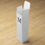 Personalized Monogram and Name Wine Box<br><div class="desc">Personalized Monogram and Name Design
features personalized monogram and name in classic serif font style.

Perfect for wedding,  holiday,  family reunion and for any special occasions.</div>