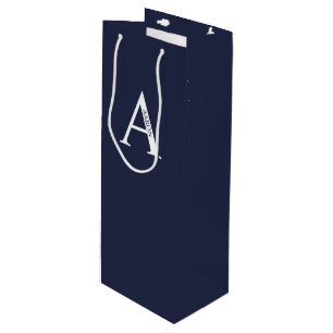 Personalized Monogram and Name Wine Gift Bag