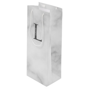 Personalized Monogram and Name Wine Gift Bag