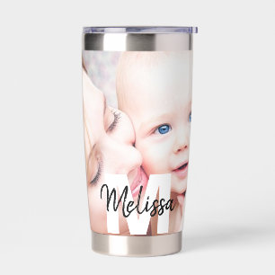Personalized Monogram and photo Insulated Tumbler