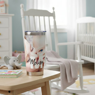 Personalized Monogram and photo Insulated Tumbler