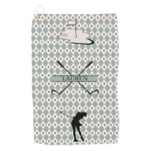 Personalized Monogram Argyle Custom Name Female 