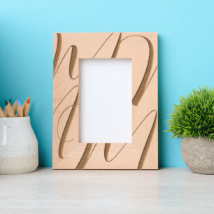 Personalized Monogram Art Etched Frames