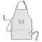 Personalized monogram baking apron for women