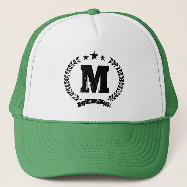 Personalized monogram baseball hat | Sports cap (Front)
