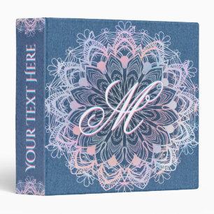 Personalized Monogram Binder