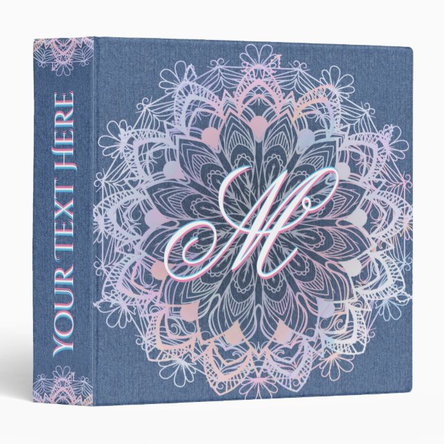 Personalized Monogram Binder (Front/Spine)