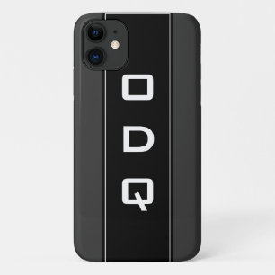 Personalized monogram black iPhone 6 case for men