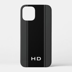 Personalized monogram black iPhone 6 case for men