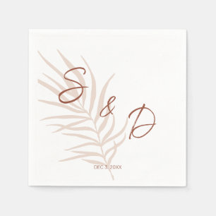Personalized Monogram Boho Wedding Napkin