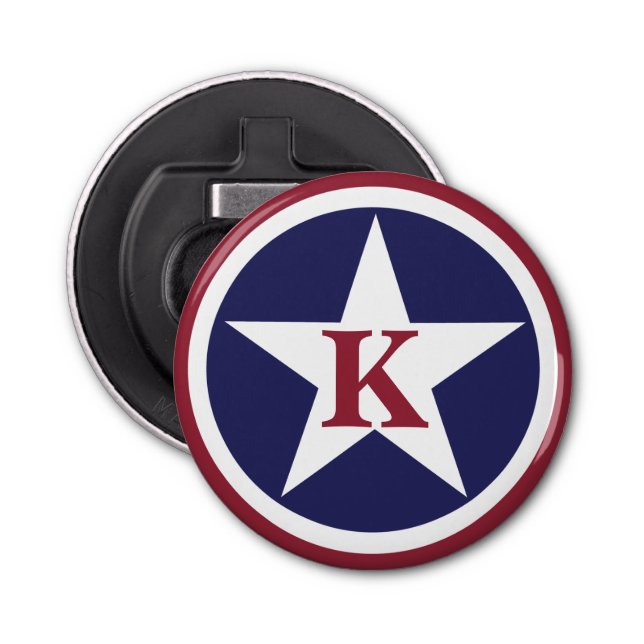 Personalized Monogram Bottle Opener (Front)