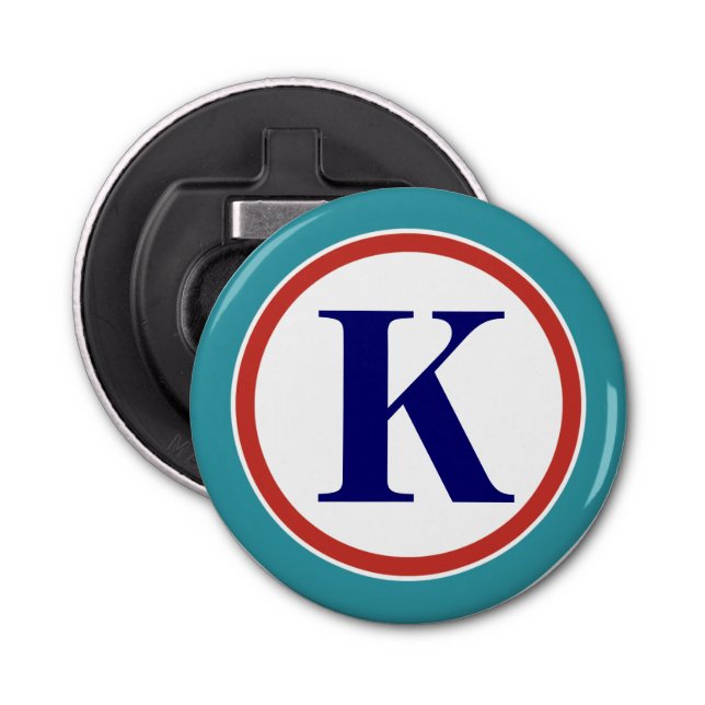 Personalized Monogram Bottle Opener (Front)