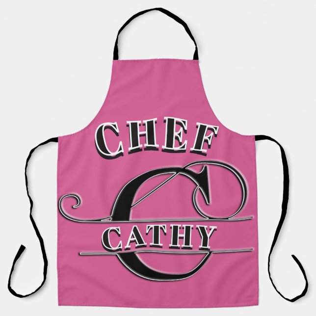 Personalized Monogram (C) Apron (Front)