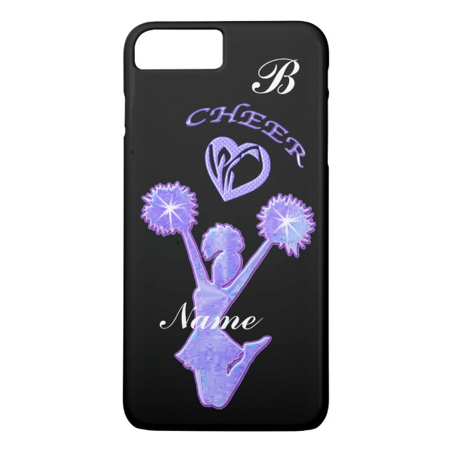 Personalized, Monogram Cheerleader iPhone Cases (Back)