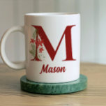 Personalized Monogram Christmas Hot Chocolate Coffee Mug<br><div class="desc">This personalized Christmas monogram and name design is perfect for both kids and adults alike. This can be printed with any name and letter. Easy to edit and have printed! These make a perfect Christmas gift, stocking stuffer, holiday gift swap or use as a gift bag! Everyone will love using...</div>
