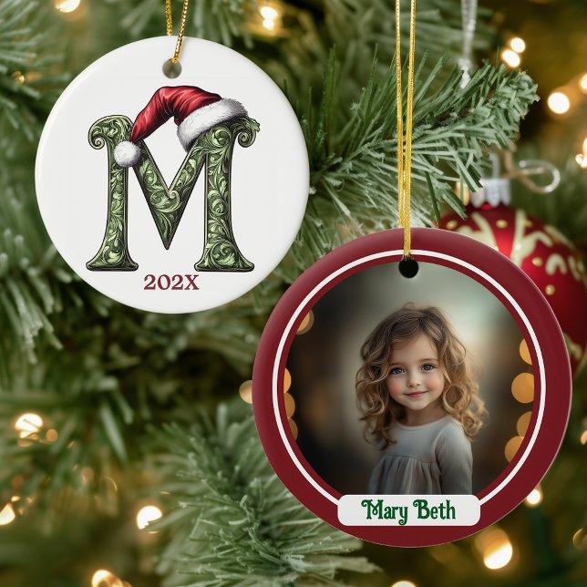  Personalized Monogram Christmas Ornament (Creator Uploaded)