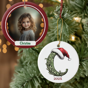 Personalized Monogram Christmas Ornament