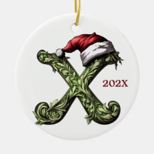  Personalized Monogram Christmas Ornament